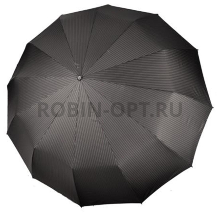 Зонт автомат мужской 3 сл., Три слона M7121, прямая ручка , 27.5"(70см)Х12к, полиэстер, (диаметр),  г, , полоска фото детальное