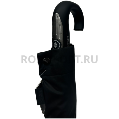 Зонт автомат мужской 3 сл., ROBIN 462, прямая ручка , 23"(58.5см)Х9к, эпонж 260т, 100 см(диаметр), 489 г, 1 расцветка, черный фото анонса