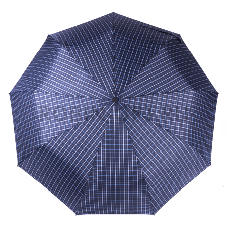 Зонт автомат мужской 3 сл., ROBIN 806, ручка полкрюк, 27"(68см)Х9к, полиэстер, 115 см(диаметр), 609 г, 6 рассцветка, клетка фото детальное