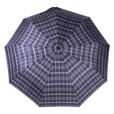 Зонт автомат мужской 3 сл., ROBIN 813, ручка полкрюк, 23"(58.5см)Х9к, эпонж, 100 см(диаметр), 465 г, 6 рассцветка, клетка фото анонса