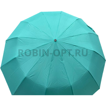 Зонт автомат женский 3 сл., ROBIN 3513, прямая ручка , 25"(63.5см)Х12к, эпонж, 113 см(диаметр), 547 г, 6 рассцветка, однотонный фото детальное