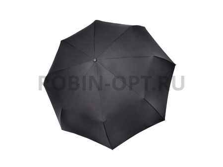 Зонт полный автомат мужской 3 сл., Три слона M6802, ручка крюк, 25.5"(65см)Х8к, полиэстер, (диаметр),  г, , черный фото детальное