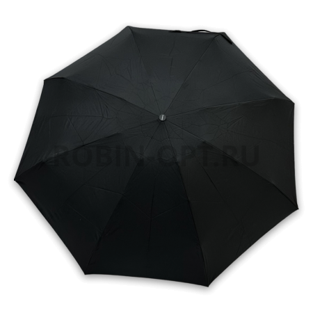 Зонт автомат универсальный 4 сл., DINIYA 2760, прямая ручка , 21.6"(55см)Х8к, эпонж, (диаметр),  г, , черный фото детальное
