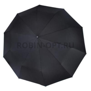 Зонт автомат мужской 3 сл., Три слона M6100, прямая ручка , 23.6"(60см)Х10к, полиэстер, (диаметр),  г, , черный фото анонса