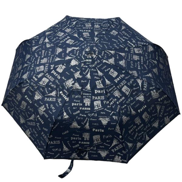 Зонт автомат женский 3 сл., DINIYA 2231, прямая ручка , 23"(58.5см)Х8к, полиэстер, (диаметр),  г, , нарисованный город фото детальное