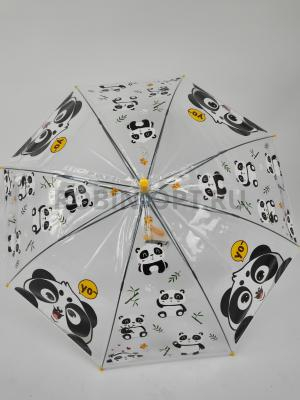 Зонт полуавтомат детский трость, PICCO 069, ручка крюк, 19"(48см)Х8к, ПВХ, (диаметр),  г, , мультики на прозрачном фоне фото анонса