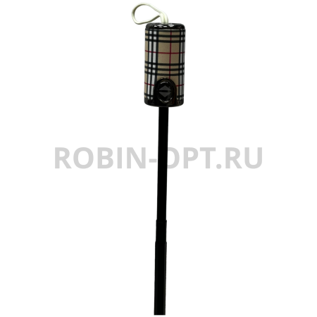 Зонт автомат женский 3 сл., ROBIN 3362, прямая ручка , 23"(58.5см)Х9к, эпонж 210т, 101 см(диаметр), 439 г, 3 рассцветка, клетка фото детальное