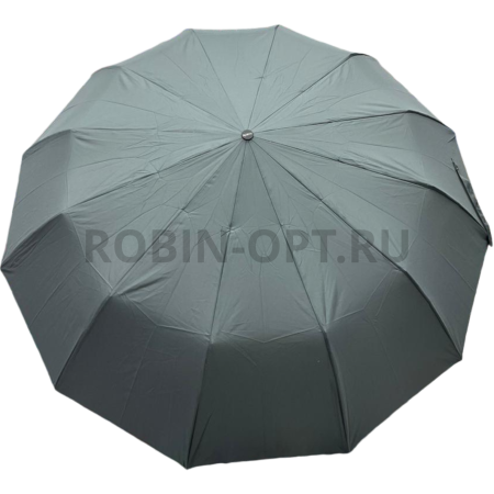 Зонт автомат женский 3 сл., ROBIN 3513, прямая ручка , 25"(63.5см)Х12к, эпонж, 113 см(диаметр), 547 г, 6 рассцветка, однотонный фото детальное