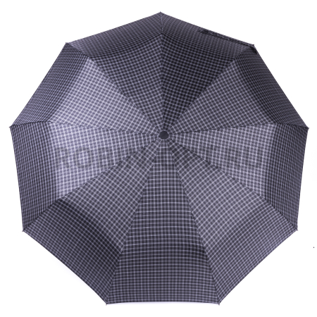 Зонт автомат мужской 3 сл., ROBIN 811, прямая длинная ручка , 23"(58.5см)Х9к, эпонж, 97 см(диаметр), 442 г, 6 рассцветка, клетка фото детальное
