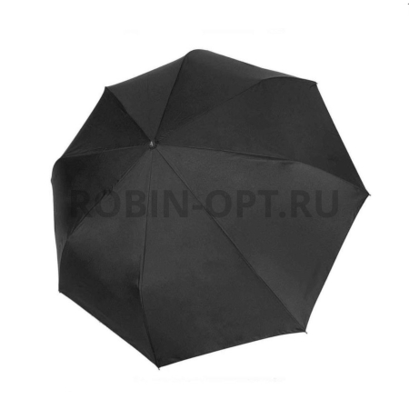 Зонт полный автомат мужской 3 сл., Три слона M5790, прямая ручка , 21.6"(55см)Х8к, эпонж, (диаметр),  г, , черный фото детальное
