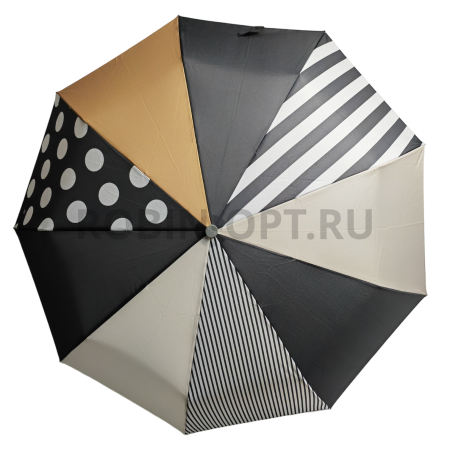 Зонт автомат женский 3 сл., ROBIN 3350, прямая ручка , 23"(58.5см)Х9к, эпонж 210т, 100 см(диаметр), 425 г, 6 рассцветка, секторы фото детальное