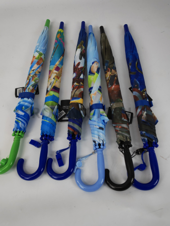 Зонт полуавтомат детский трость, PICCO 072, ручка крюк, 19"(48см)Х8к, полиэстер, (диаметр),  г, , история игрушек фото детальное
