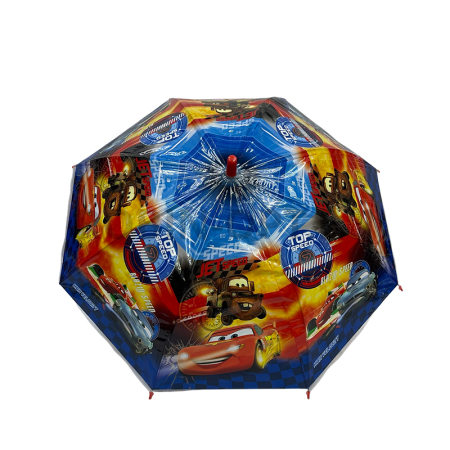 Зонт универсальный трость без бренда Детский зонты, полуавтомат, ручка крюк, пластик, 48 см, 6 спиц, сталь, разные фото детальное