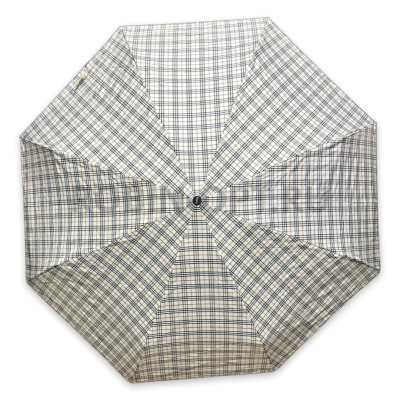 Зонт автомат женский 4 сл., DINIYA 167, прямая ручка , 20.8"(53см)Х8к, эпонж, (диаметр),  г, , бежевая клетка фото анонса