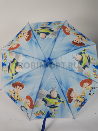 Зонт полуавтомат детский трость, PICCO 072, ручка крюк, 19"(48см)Х8к, полиэстер, (диаметр),  г, , история игрушек фото детальное