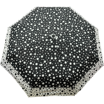 Зонт автомат женский 3 сл., DINIYA 239, прямая ручка , 20.8"(53см)Х8к, сатин, (диаметр),  г, , горошек фото анонса