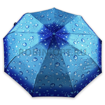 Зонт автомат женский 3 сл., DINIYA 105, прямая ручка , 23"(58.5см)Х9к, полиэстер, (диаметр),  г, , капля фото анонса