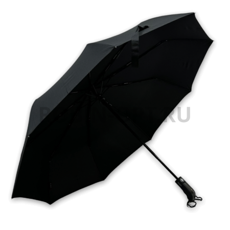 Зонт автомат мужской 3 сл., ROBIN 419, прямая ручка , 23"(58.5см)Х9к, эпонж, 100 см(диаметр), 471 г, 1 рассцветка, черный фото детальное