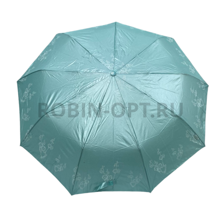 Зонт полуавтомат женский 3 сл., Unipro 2313 (214), прямая ручка , 23"(58.5см)Х9к, сатин, (диаметр),  г, , перламутр фото детальное