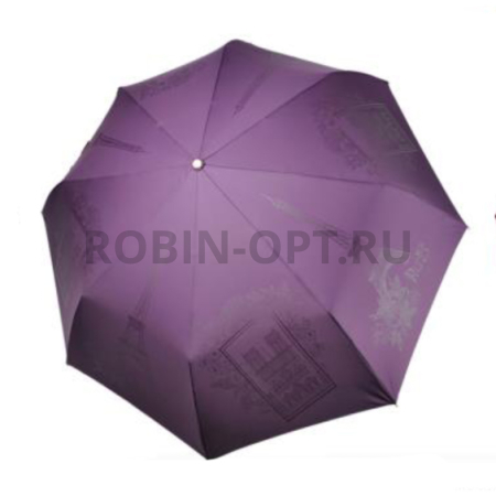 Зонт автомат женский 3 сл., Три слона L3898-A, прямая ручка , 23"(58.5см)Х8к, полиэстер, (диаметр),  г, , светящиеся города фото детальное