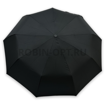 Зонт автомат мужской 3 сл., ROBIN 825, ручка крюк, 23"(58.5см)Х9к, полиэстер, 100 см(диаметр), 514 г, 1 рассцветка, черный фото анонса