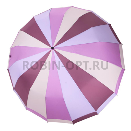 Зонт автомат женский 3 сл., Три слона L3162 - D. Rose, прямая ручка , 23"(58.5см)Х16к, эпонж, (диаметр),  г, , радуга с каймой (Ро фото детальное