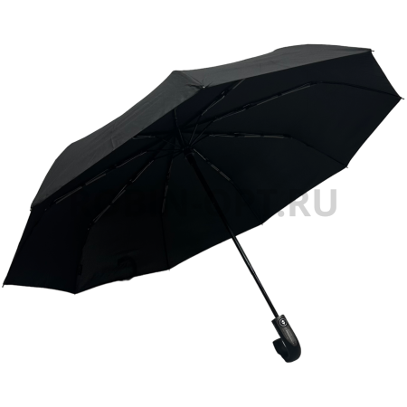 Зонт автомат мужской 3 сл., ROBIN 462, прямая ручка , 23"(58.5см)Х9к, эпонж 260т, 100 см(диаметр), 489 г, 1 расцветка, черный фото детальное