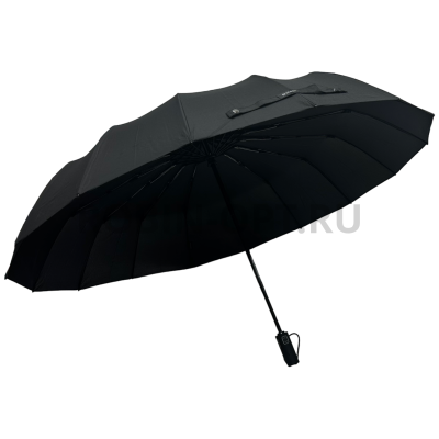 Зонт автомат мужской 3 сл., ROBIN 610, прямая ручка подпальчики, 25"(63.5см)Х16к, эпонж 210т, 112 см(диаметр), 675 г, 1 рассцветка фото анонса