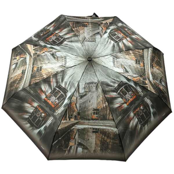 Зонт автомат женский 4 сл., DINIYA 202, прямая ручка , 21"(54см)Х8к, сатин, (диаметр),  г, , город фото детальное