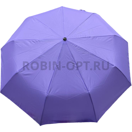Зонт автомат женский 3 сл., ROBIN 3313, прямая ручка , 23"(58.5см)Х9к, эпонж, 100 см(диаметр), 455 г, , однотонный фото детальное