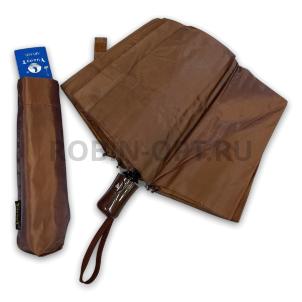 Зонт полуавтомат женский 3 сл., YuzonT 1032, прямая ручка , 23"(58.5см)Х8к, хамелеон, (диаметр),  г, , хамелеон фото детальное