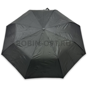 Зонт полуавтомат мужской 3 сл., Unipro 127, прямая ручка , 23"(58.5см)Х8к, нейлон, (диаметр),  г, , черный фото анонса