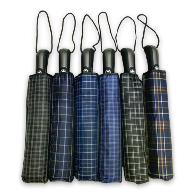 Зонт автомат мужской 3 сл., ROBIN 804, прямая длинная ручка , 27"(68см)Х9к, полиэстер, 118 см(диаметр), 578 г, 6 рассцветка, клетк фото анонса