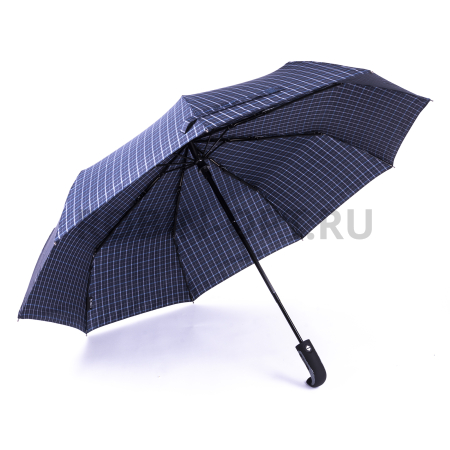 Зонт автомат мужской 3 сл., ROBIN 813, ручка полкрюк, 23"(58.5см)Х9к, эпонж, 100 см(диаметр), 465 г, 6 рассцветка, клетка фото детальное